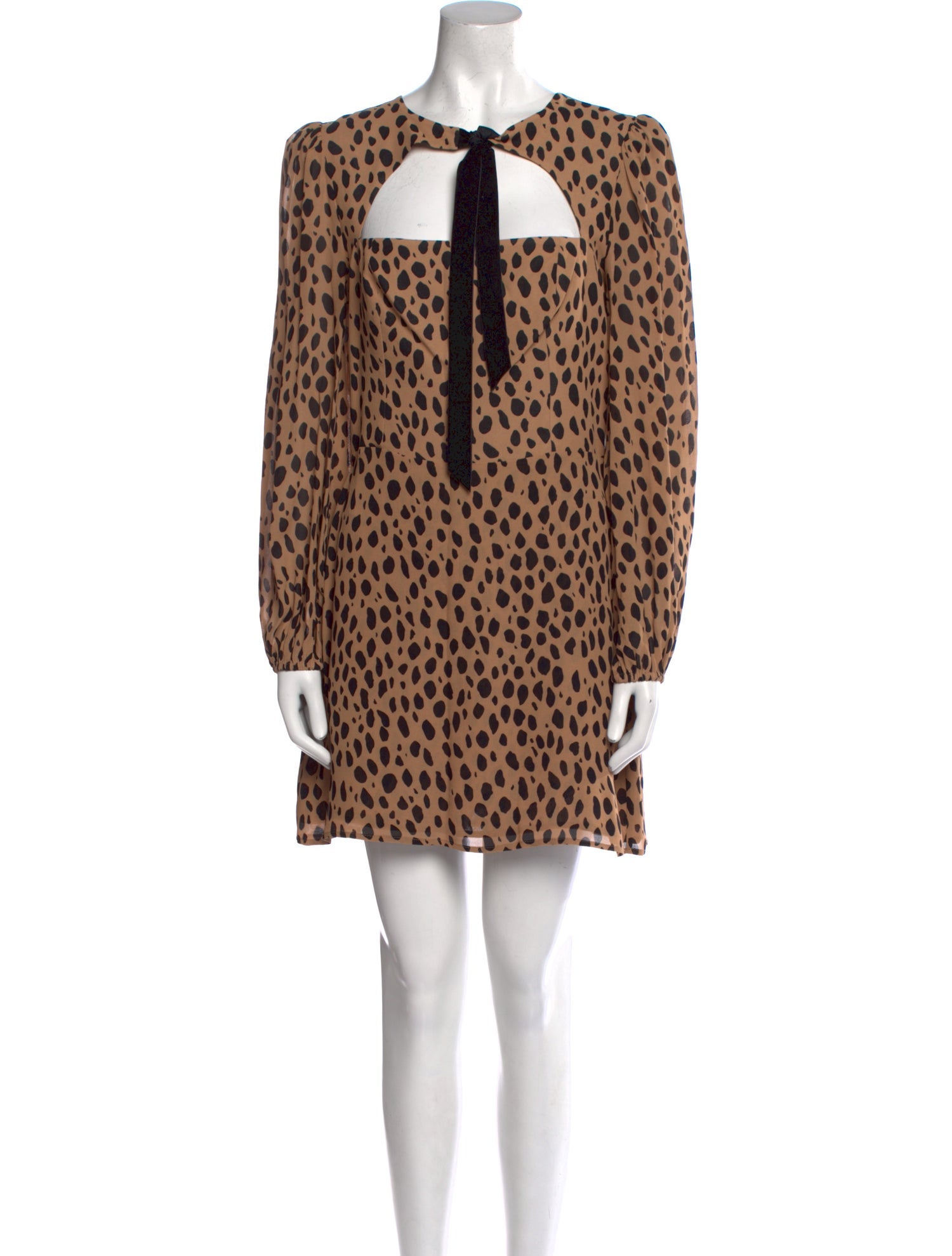 Reformation Animal Print Mini Dress