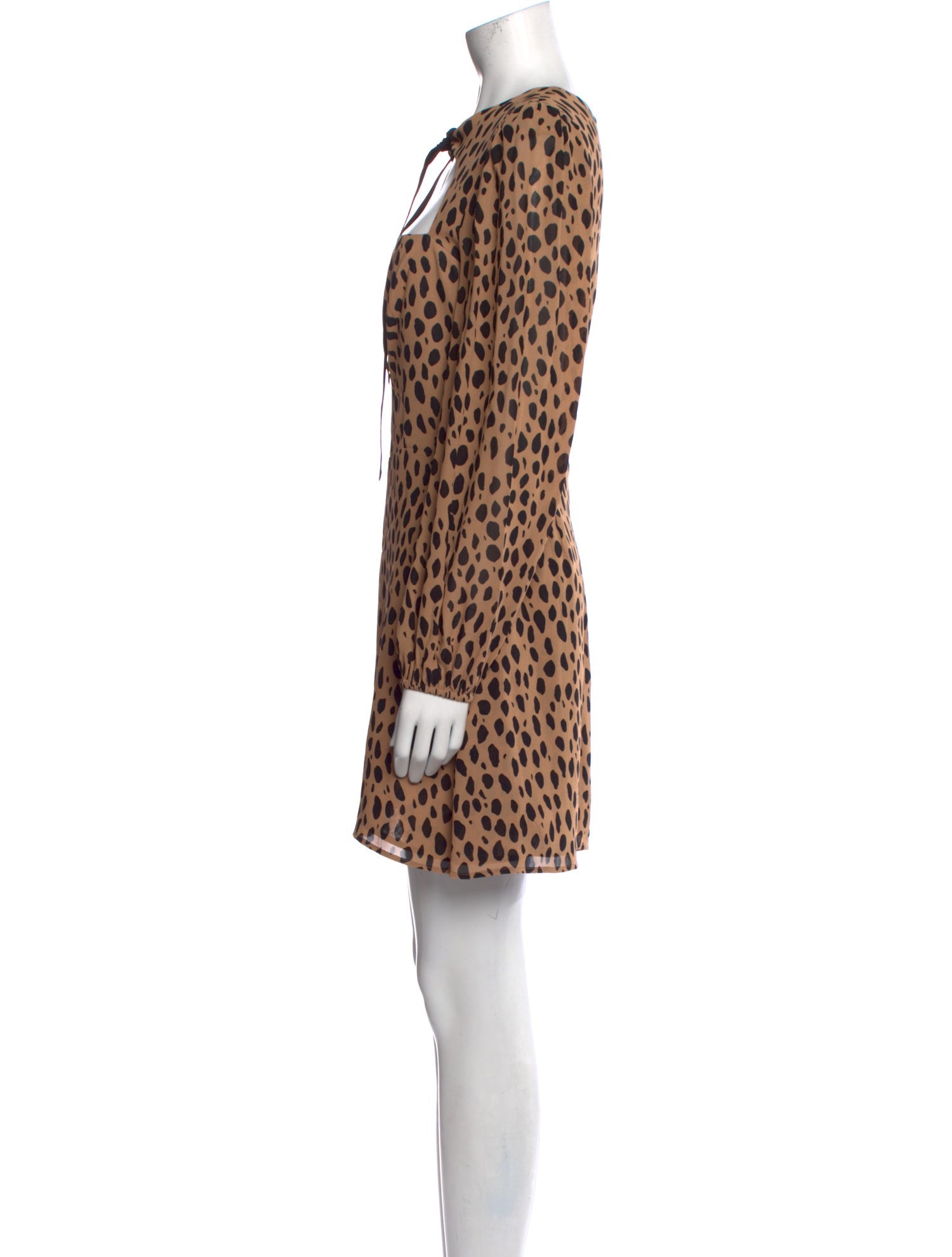 Reformation Animal Print Mini Dress