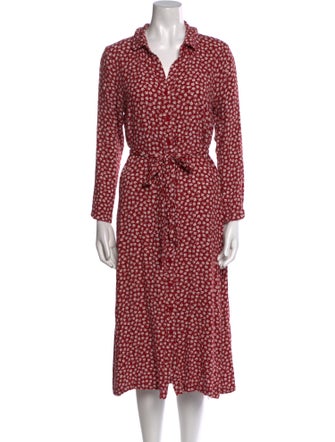 Reformation Printed Midi Length Dress