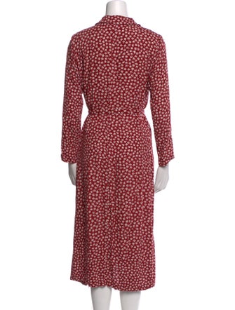 Reformation Printed Midi Length Dress