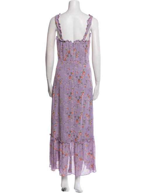 Reformation Floral Print Midi Length Dress