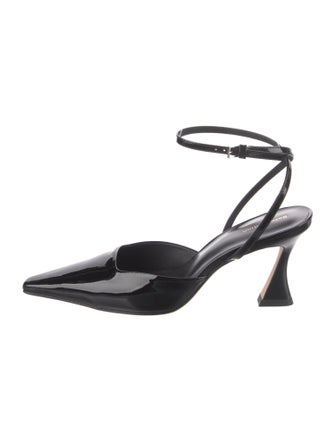 Reformation Patent Leather Slingback Pumps