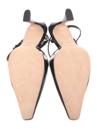 Reformation Patent Leather Slingback Pumps