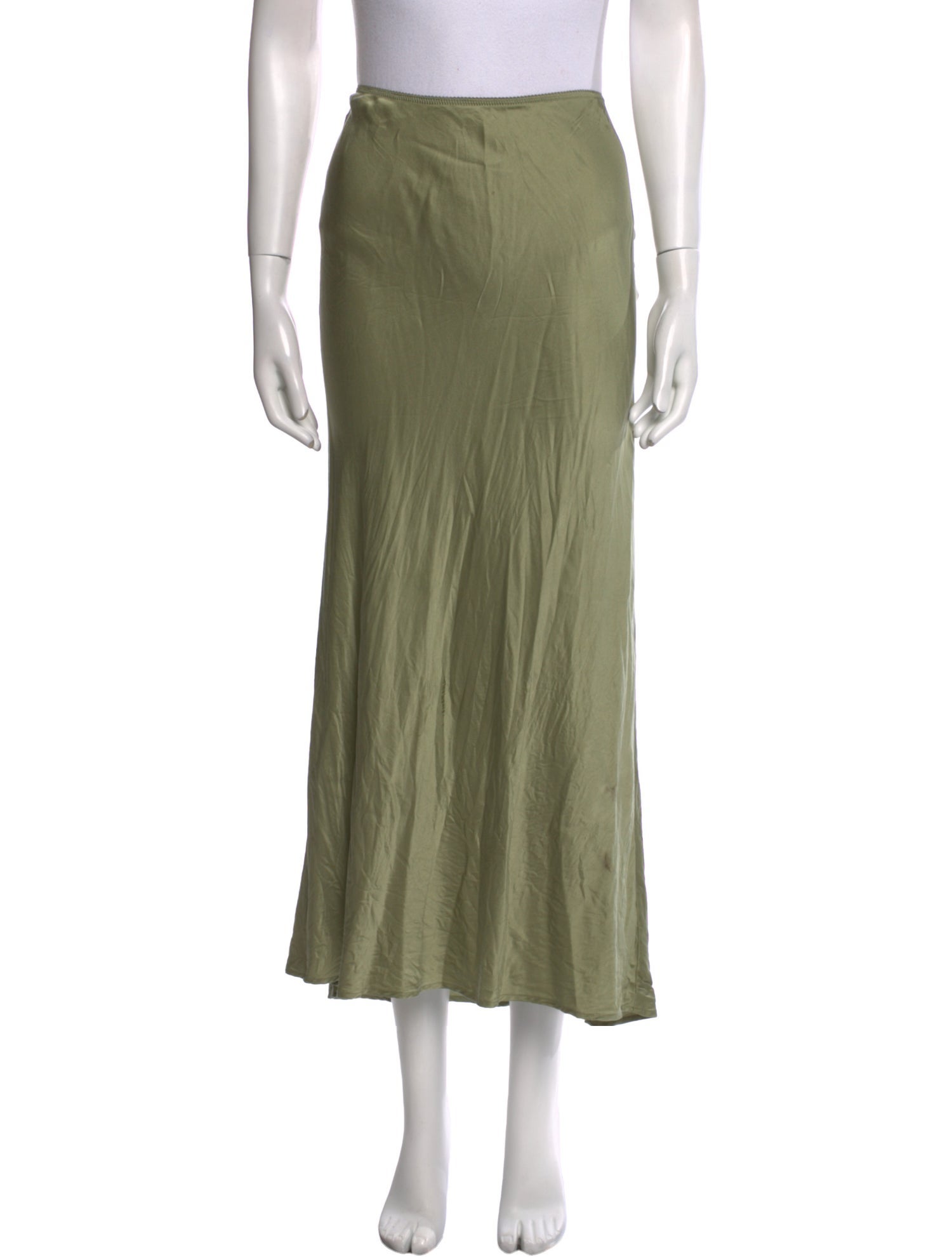 Reformation Silk Midi Length Skirt