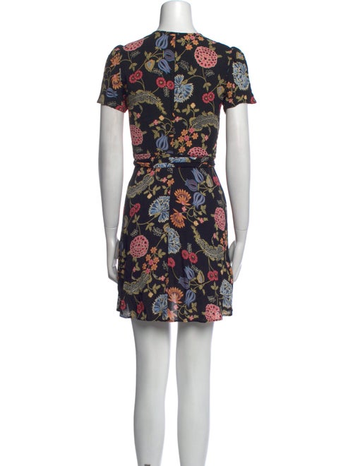 Reformation Floral Print Mini Dress