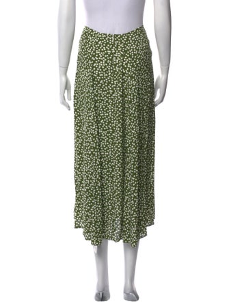 Reformation Polka Dot Print Midi Length Skirt