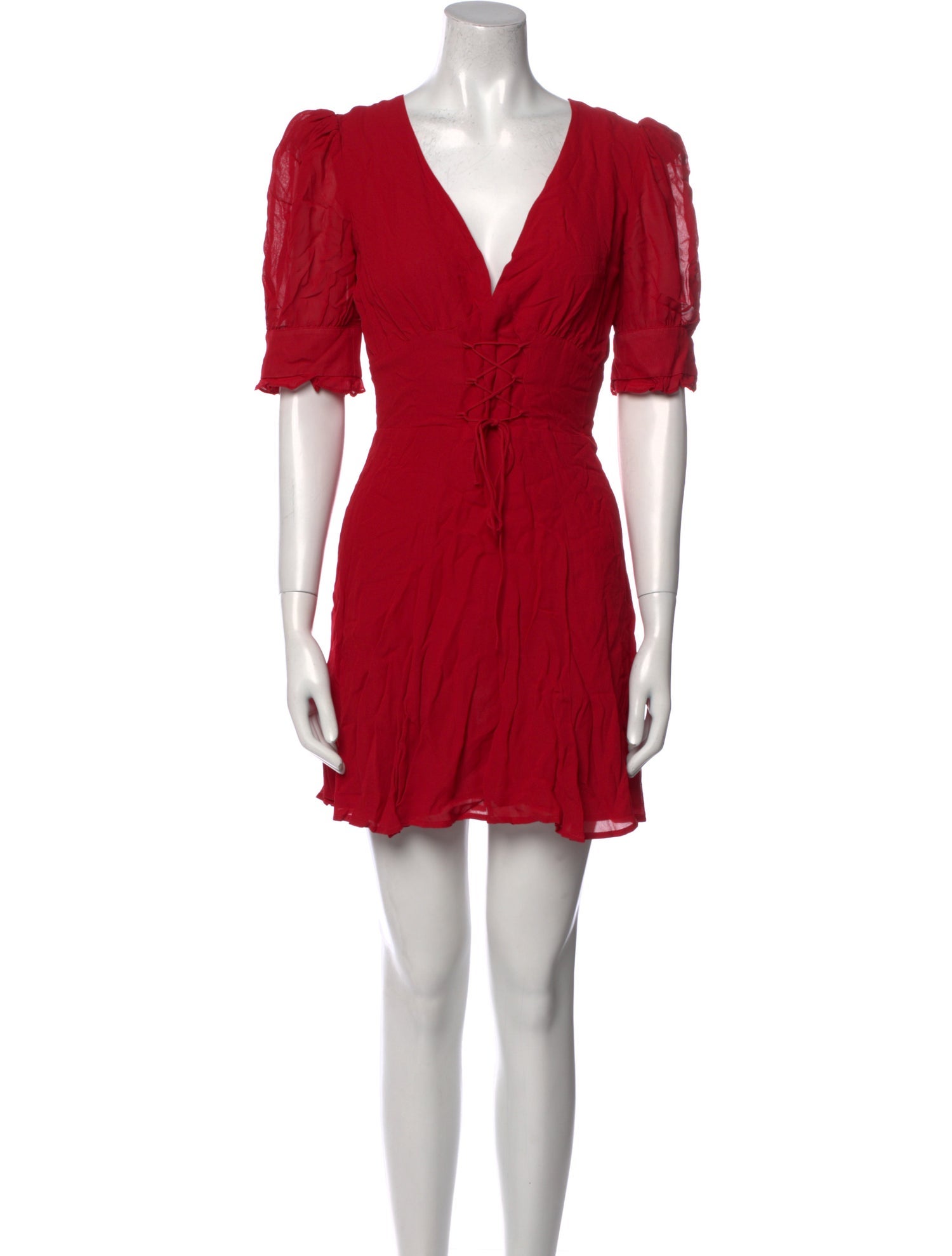 Reformation V-Neck Mini Dress