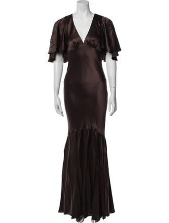 Reformation Silk Long Dress