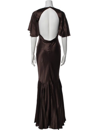 Reformation Silk Long Dress