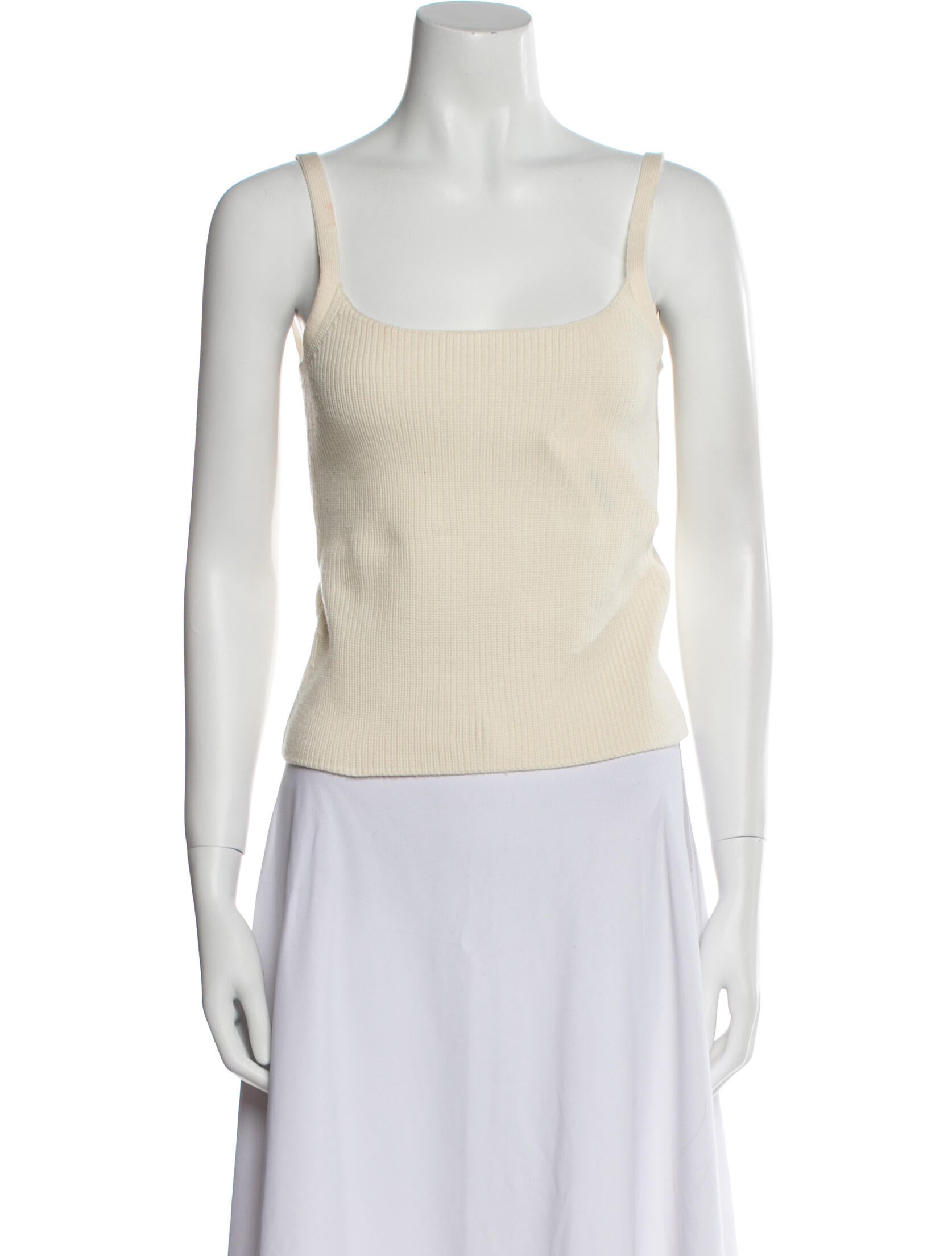 Reformation Merino Wool Square Neckline Top
