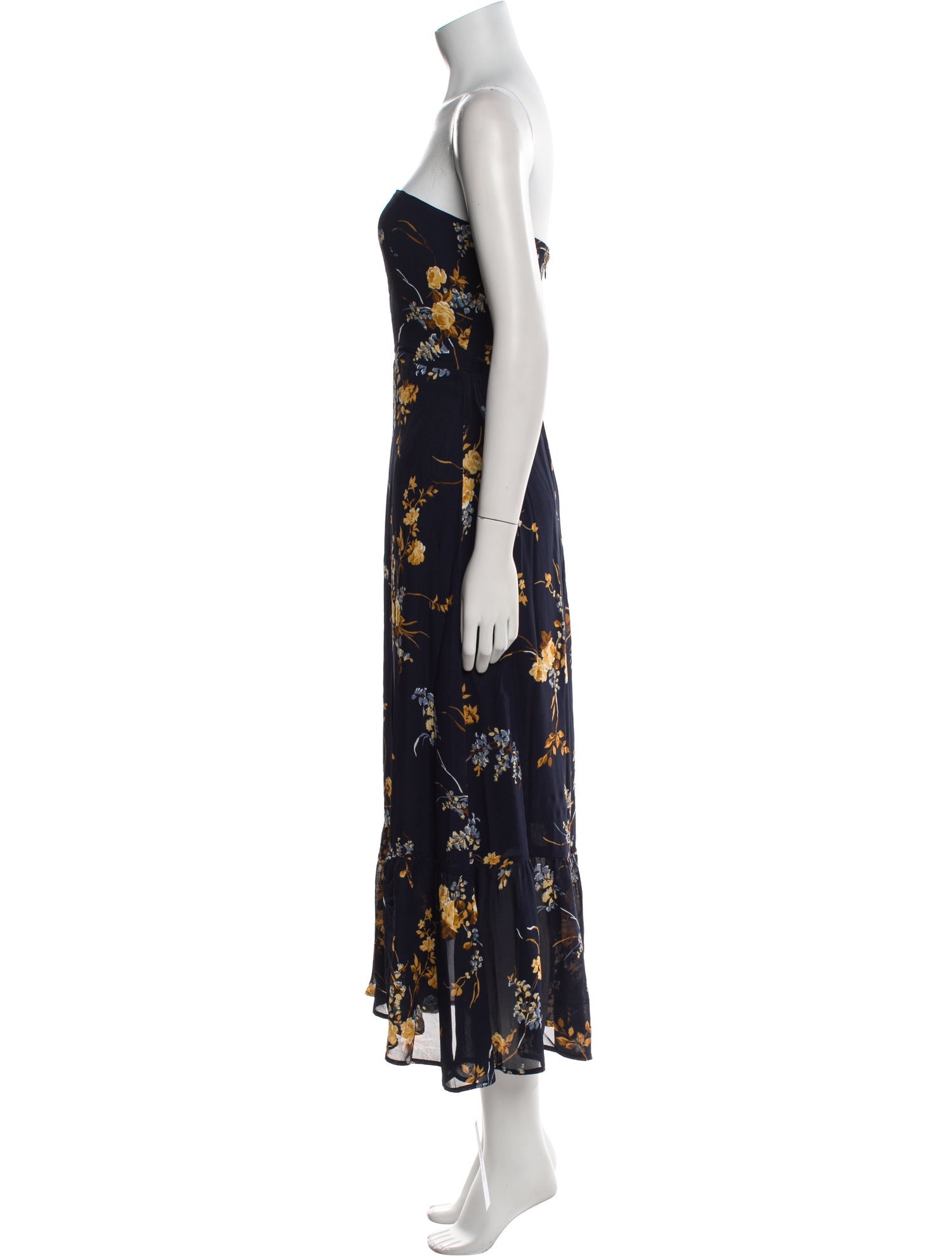 Reformation Floral Print Midi Length Dress w/ Tags