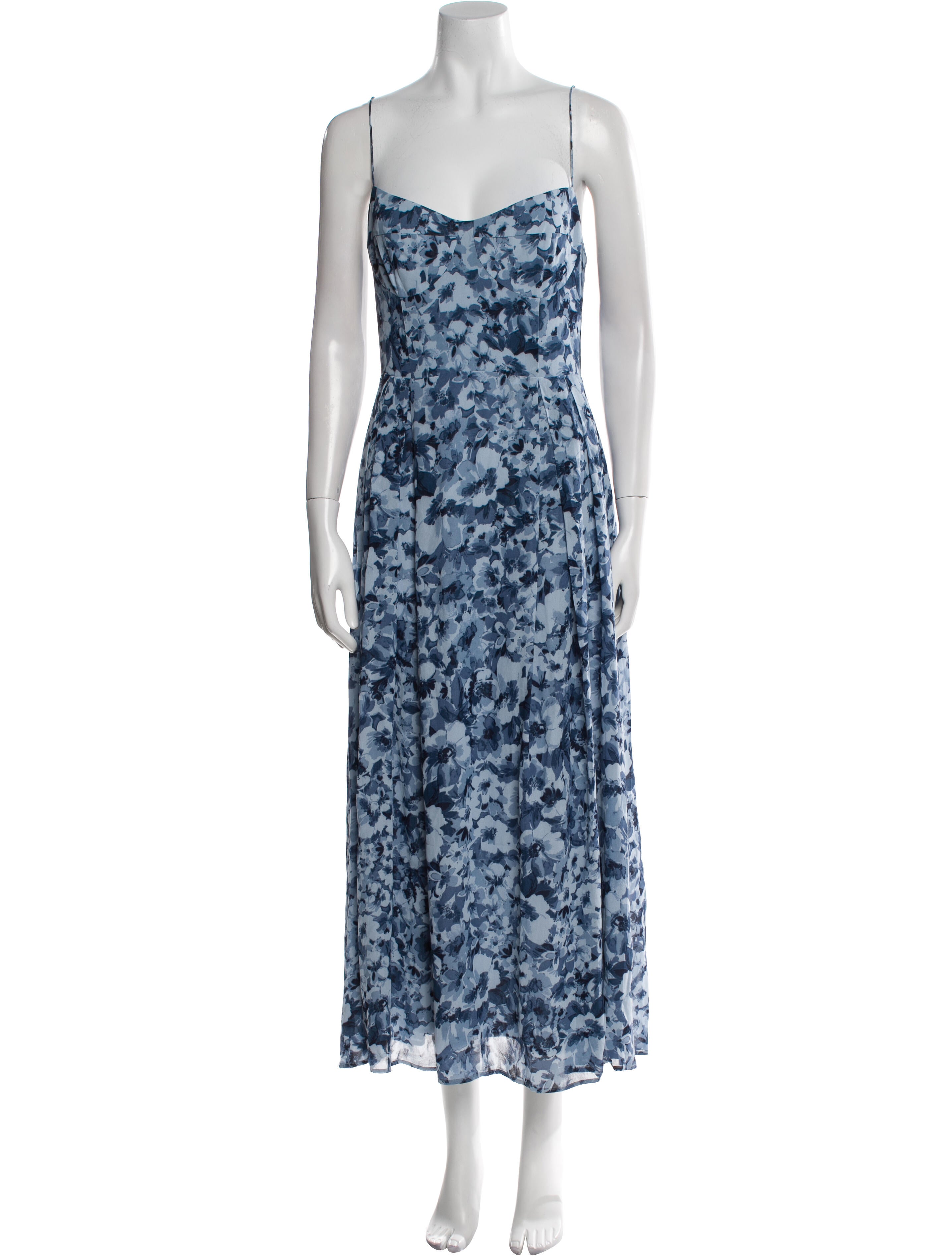 Reformation Floral Print Midi Length Dress w/ Tags