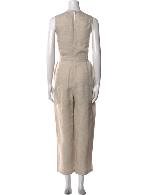 Reformation Linen Crew Neck Jumpsuit