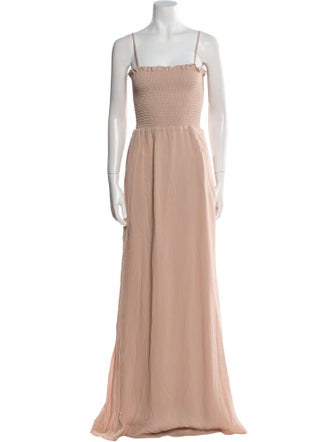 Reformation Square Neckline Long Dress