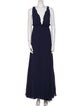 Reformation V-Neck Long Dress