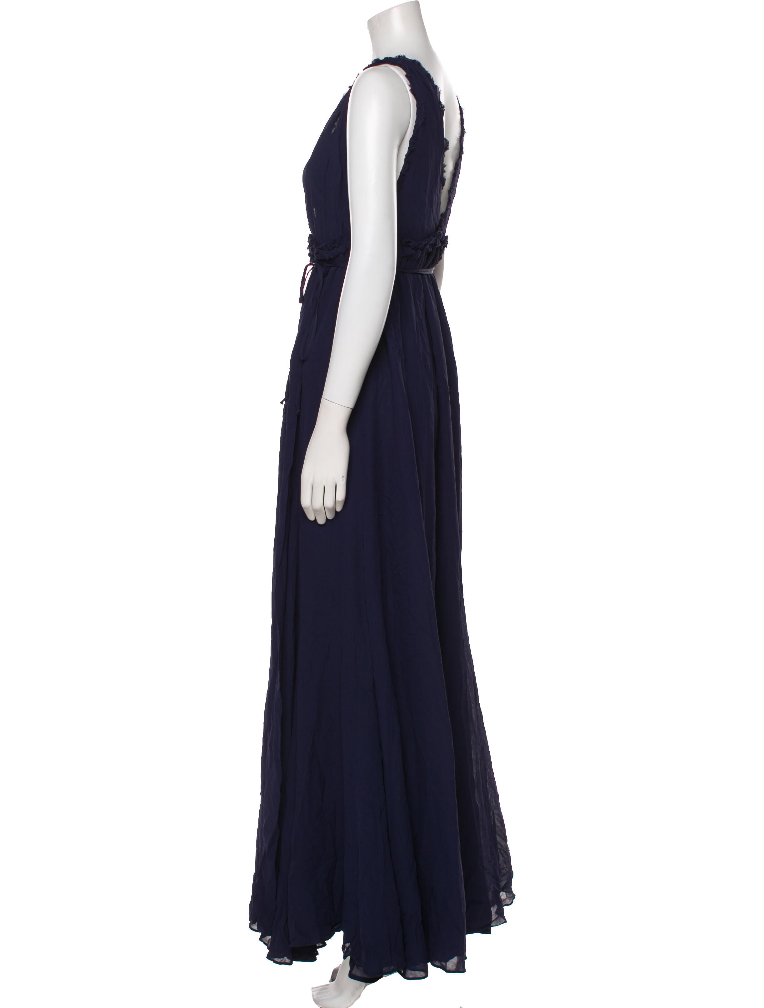 Reformation V-Neck Long Dress