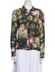 Reformation Floral Print Long Sleeve Button-Up Top