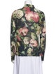 Reformation Floral Print Long Sleeve Button-Up Top