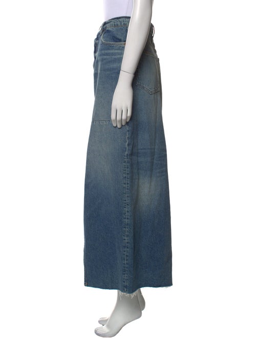 Reformation Distressed Accents Midi Length Skirt