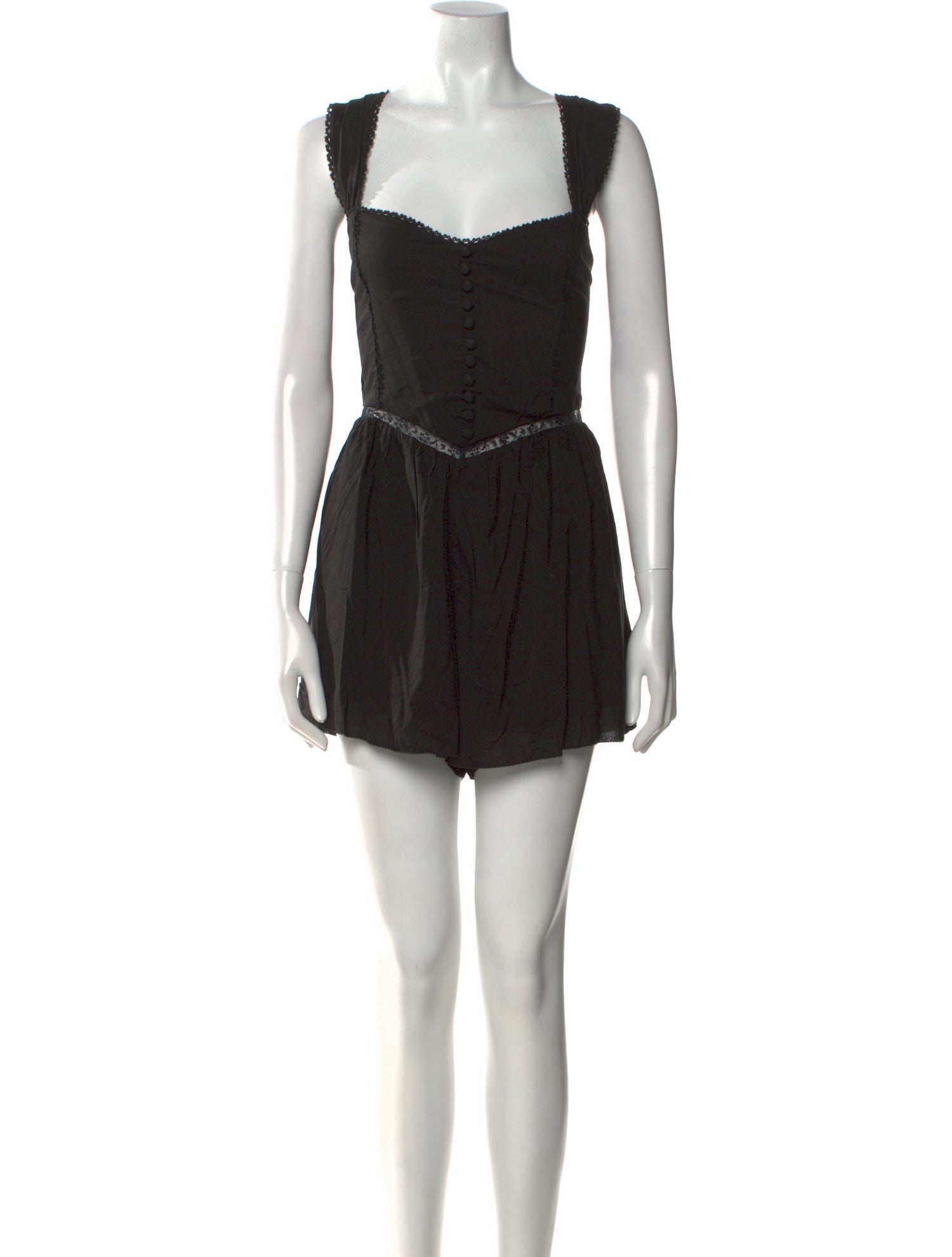 Reformation Square Neckline Romper