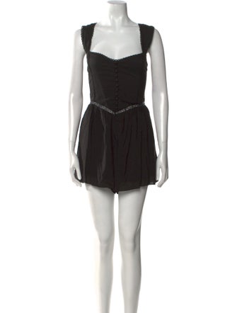 Reformation Square Neckline Romper