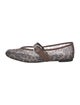 Reformation Leather Animal Print Mary Jane Flats