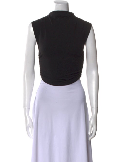 Reformation Mock Neck Sleeveless Crop Top