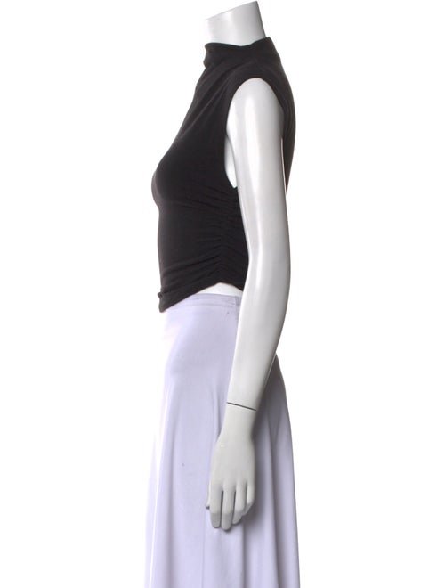 Reformation Mock Neck Sleeveless Crop Top