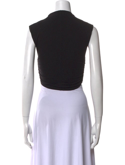 Reformation Mock Neck Sleeveless Crop Top