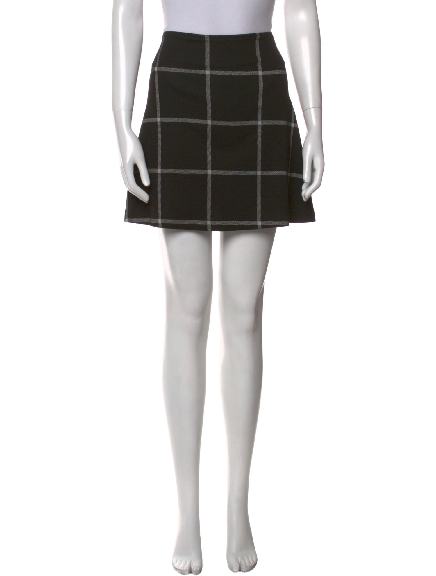 Reformation Plaid Print Mini Skirt