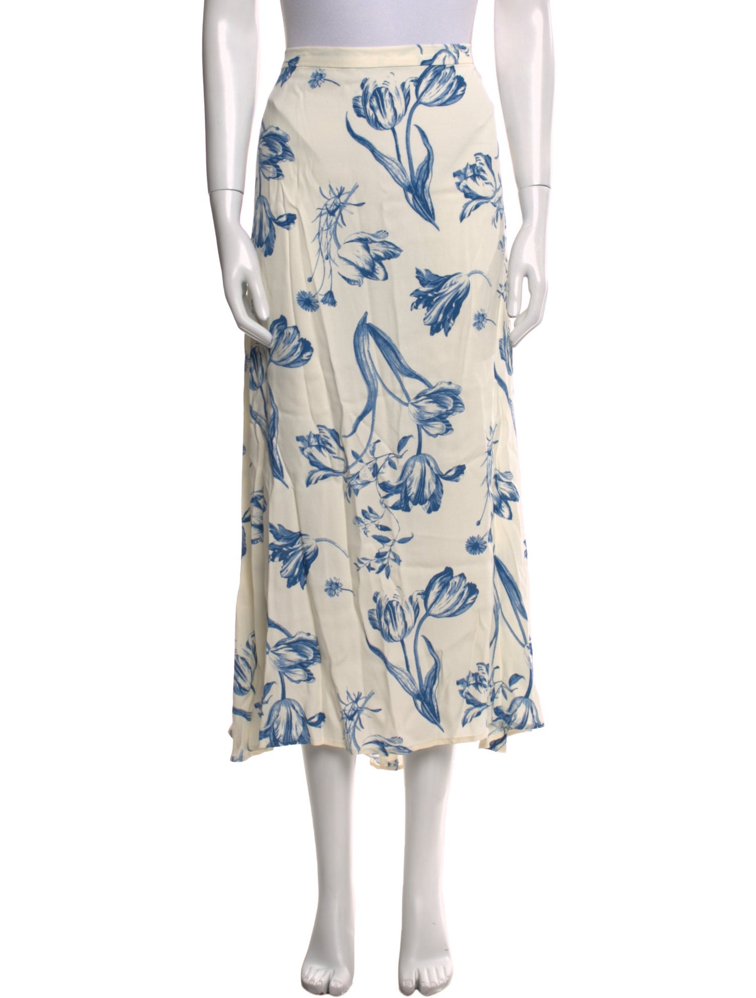 Reformation Floral Print Midi Length Skirt w/ Tags