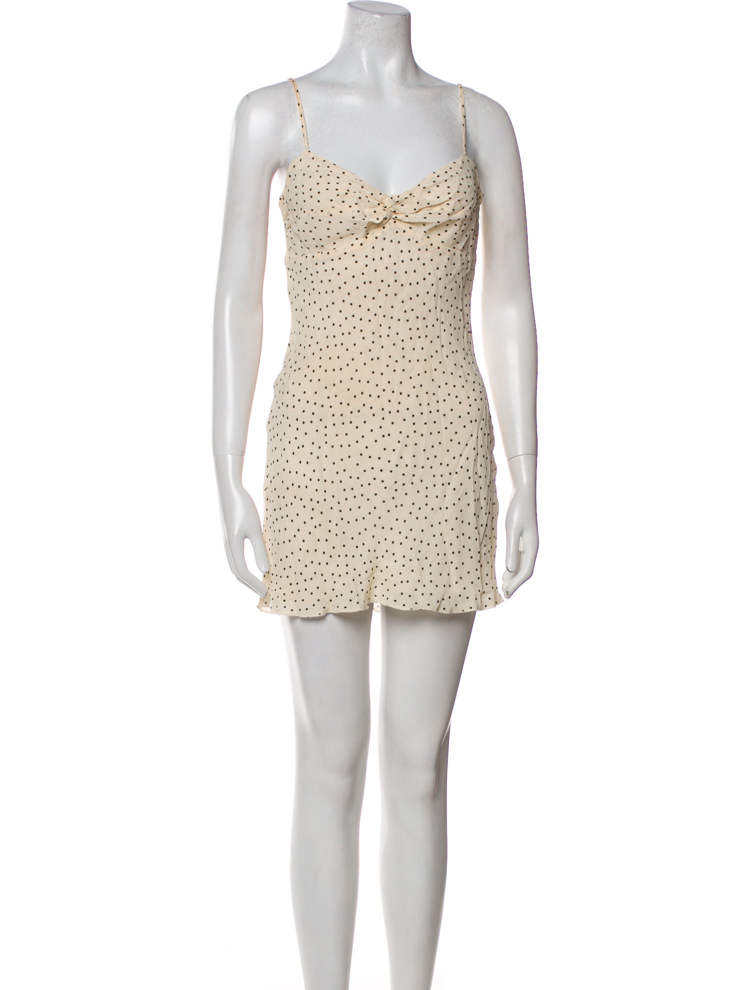 Reformation Polka Dot Print Mini Dress