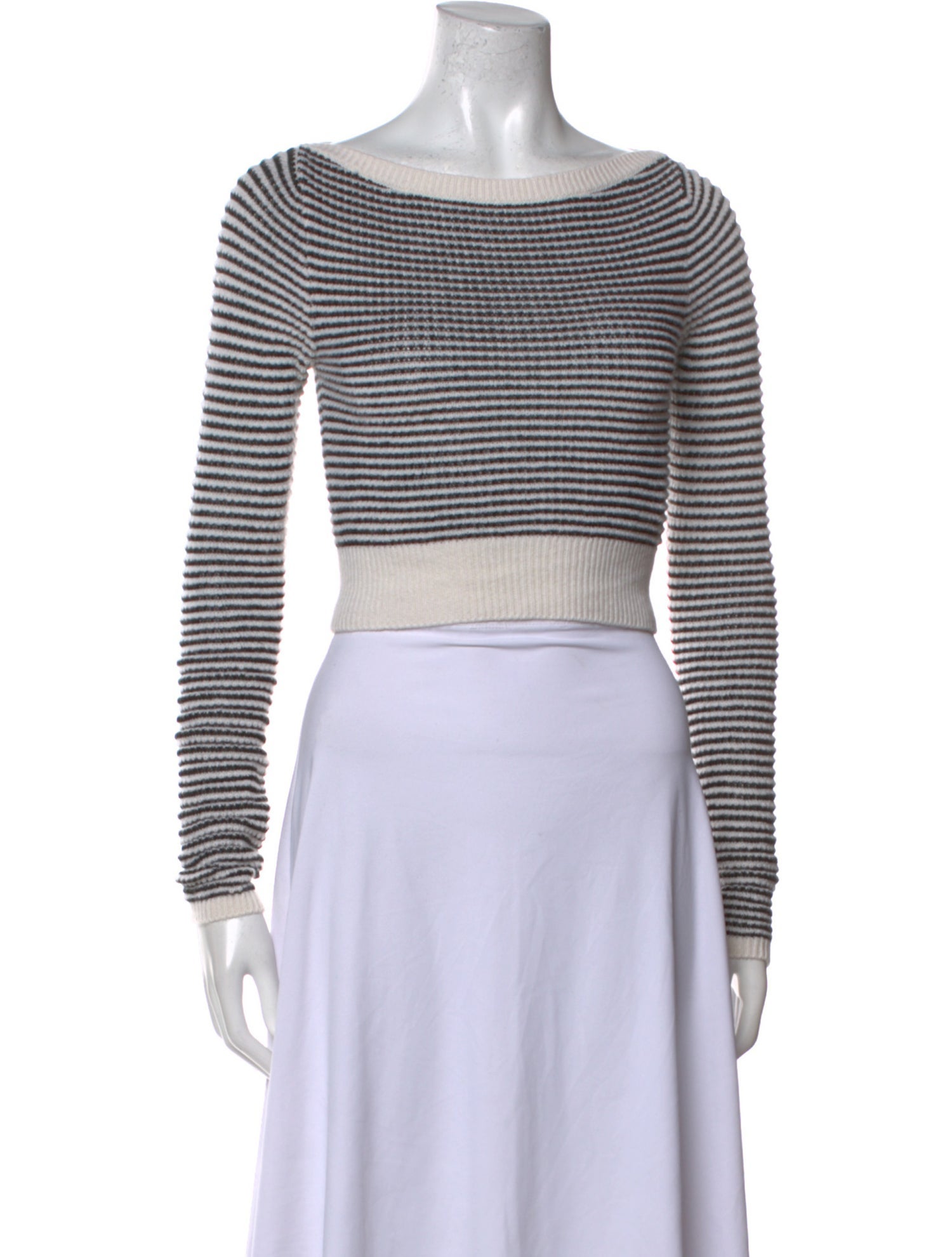 Reformation Cashmere Striped Crop Top