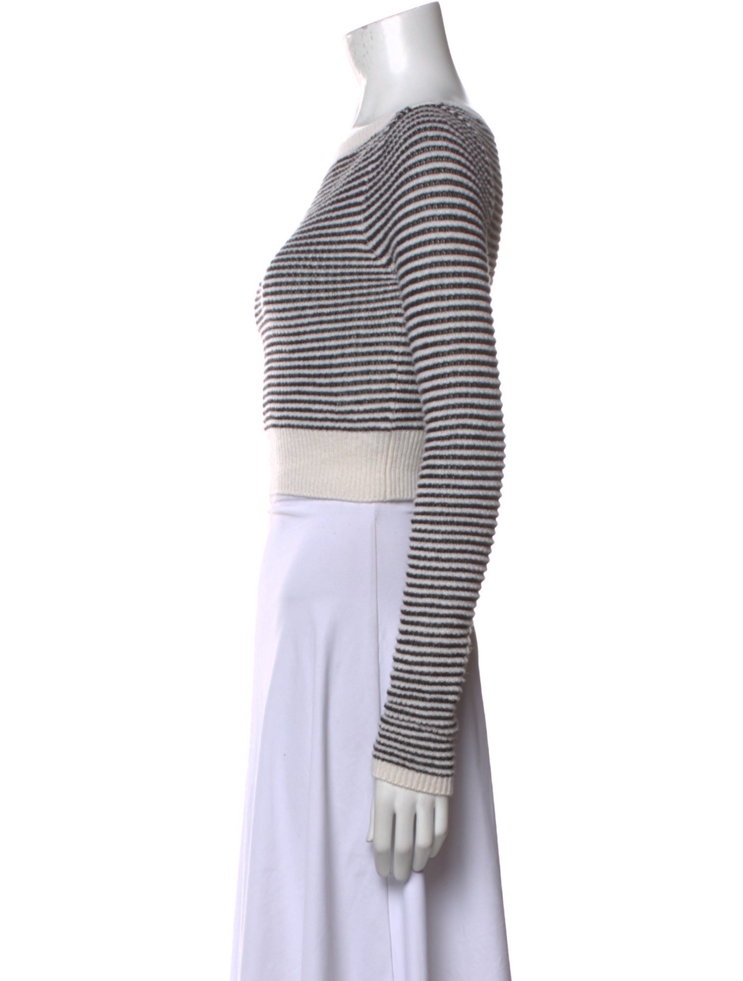 Reformation Cashmere Striped Crop Top