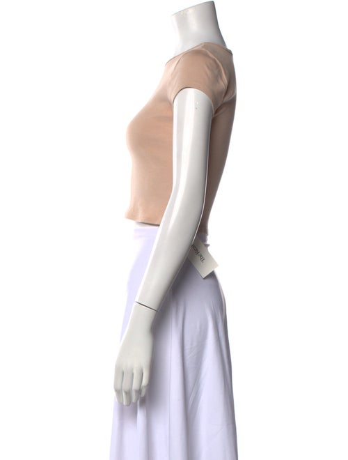 Reformation Graphic Print Crew Neck Crop Top