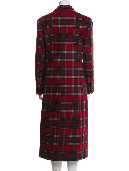Reformation Wool Plaid Print Peacoat