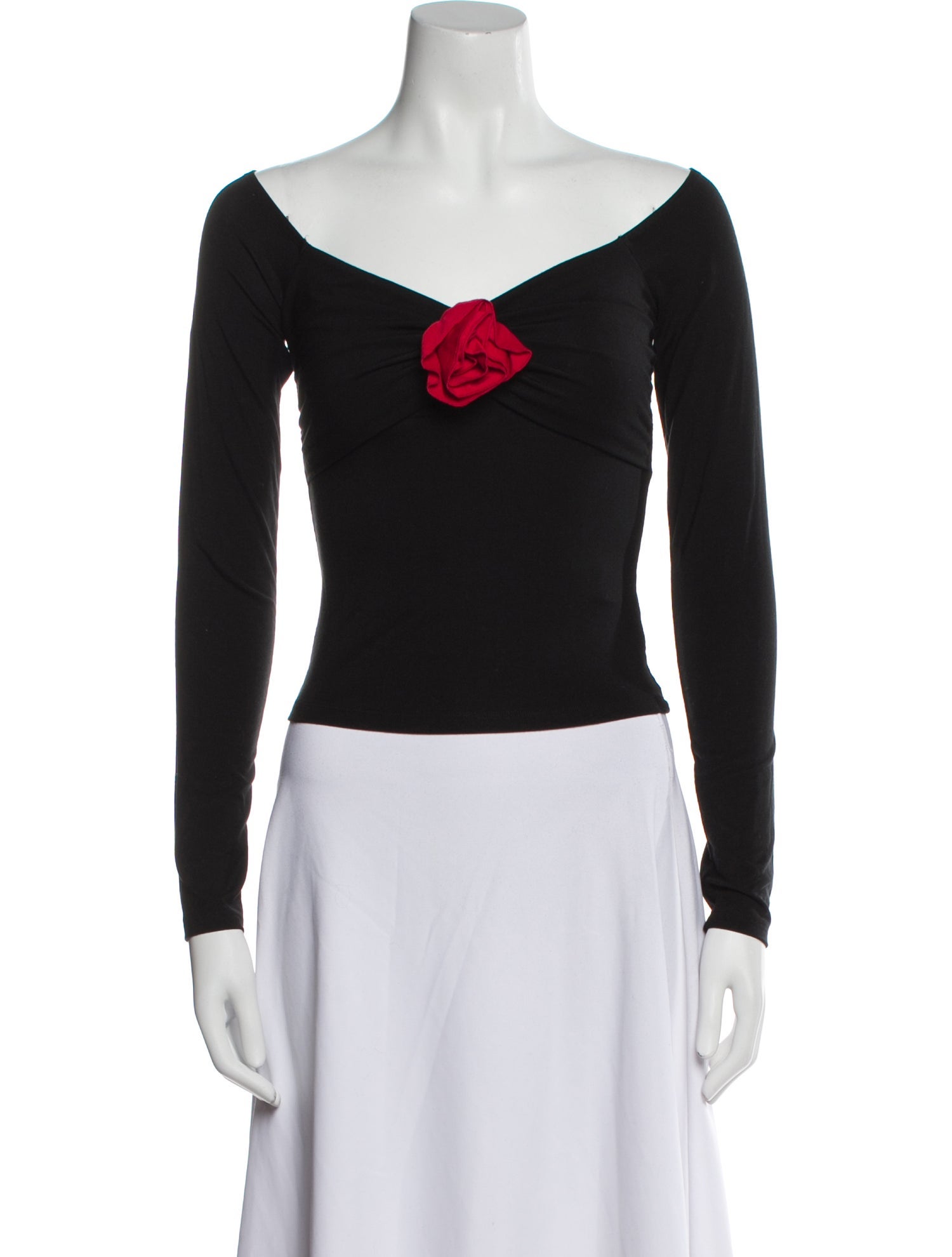 Reformation Off-The-Shoulder Long Sleeve Bodysuit