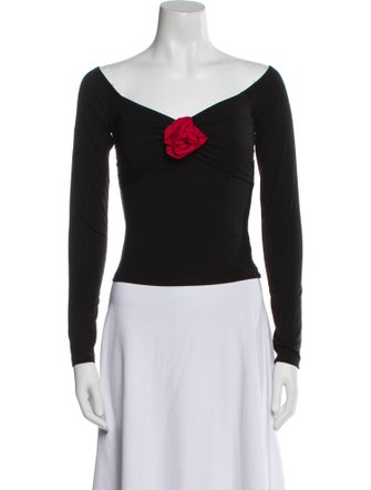 Reformation Off-The-Shoulder Long Sleeve Bodysuit