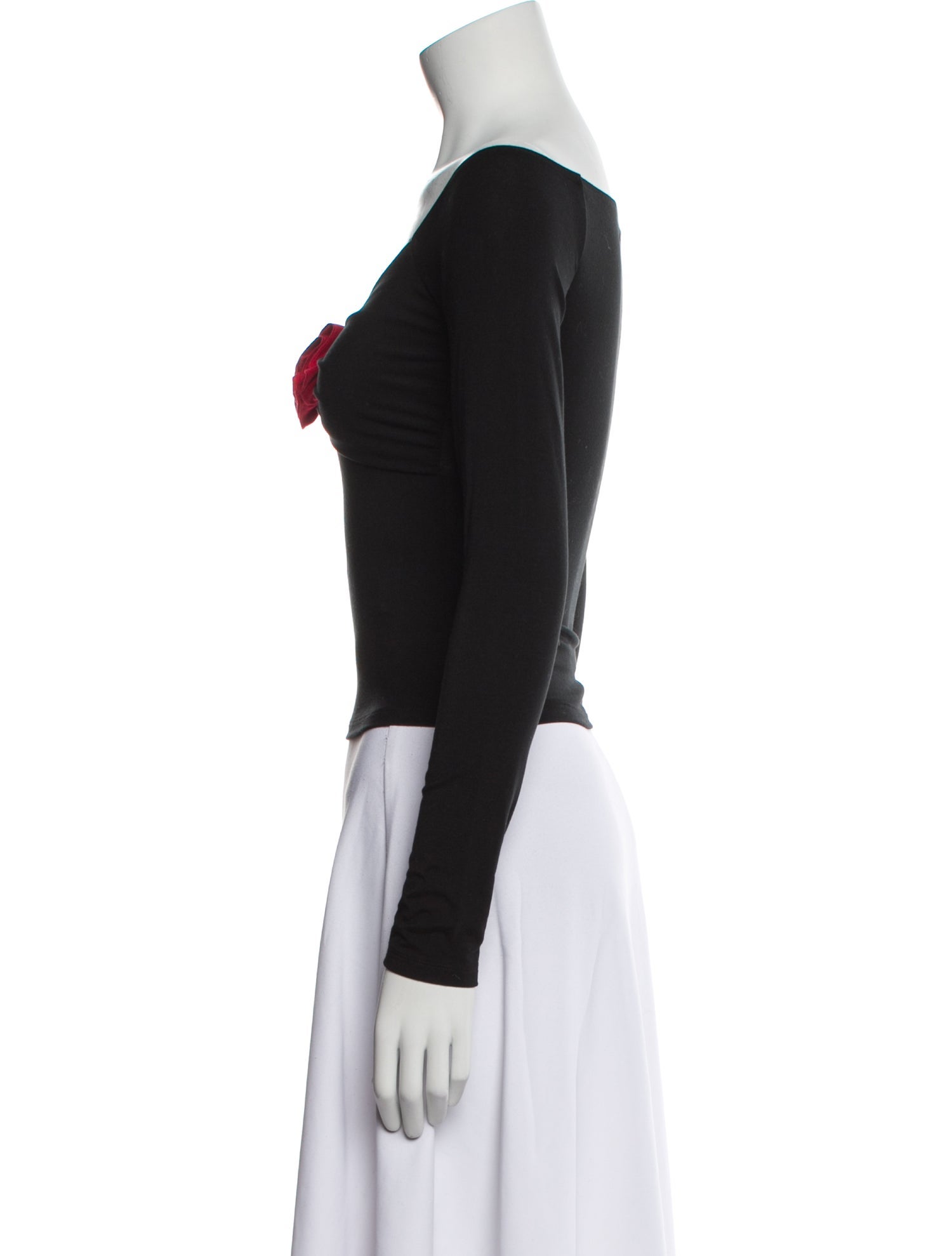 Reformation Off-The-Shoulder Long Sleeve Bodysuit