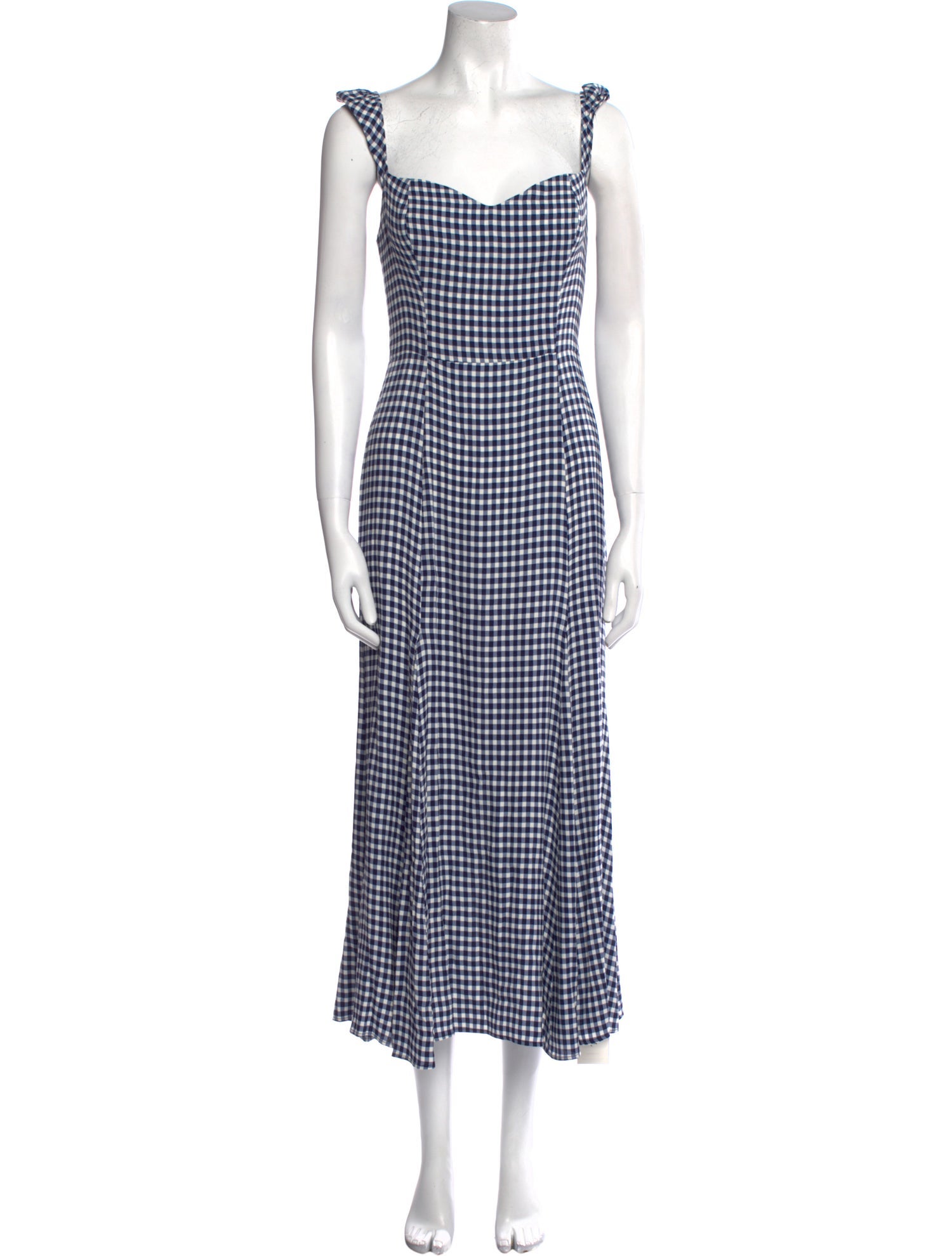 Reformation Plaid Print Long Dress w/ Tags