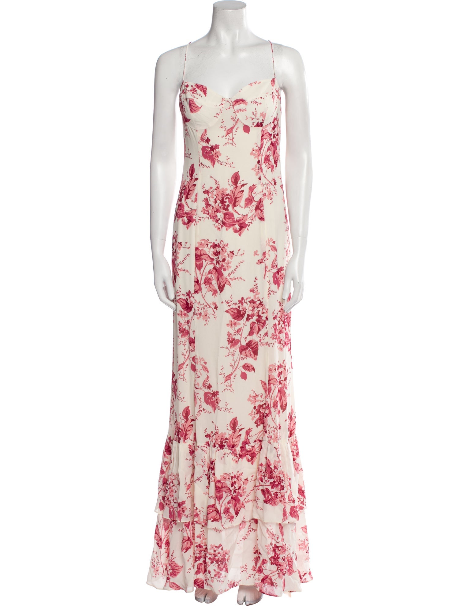 Reformation Floral Print Long Dress w/ Tags