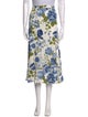 Reformation Floral Print Knee-Length Skirt