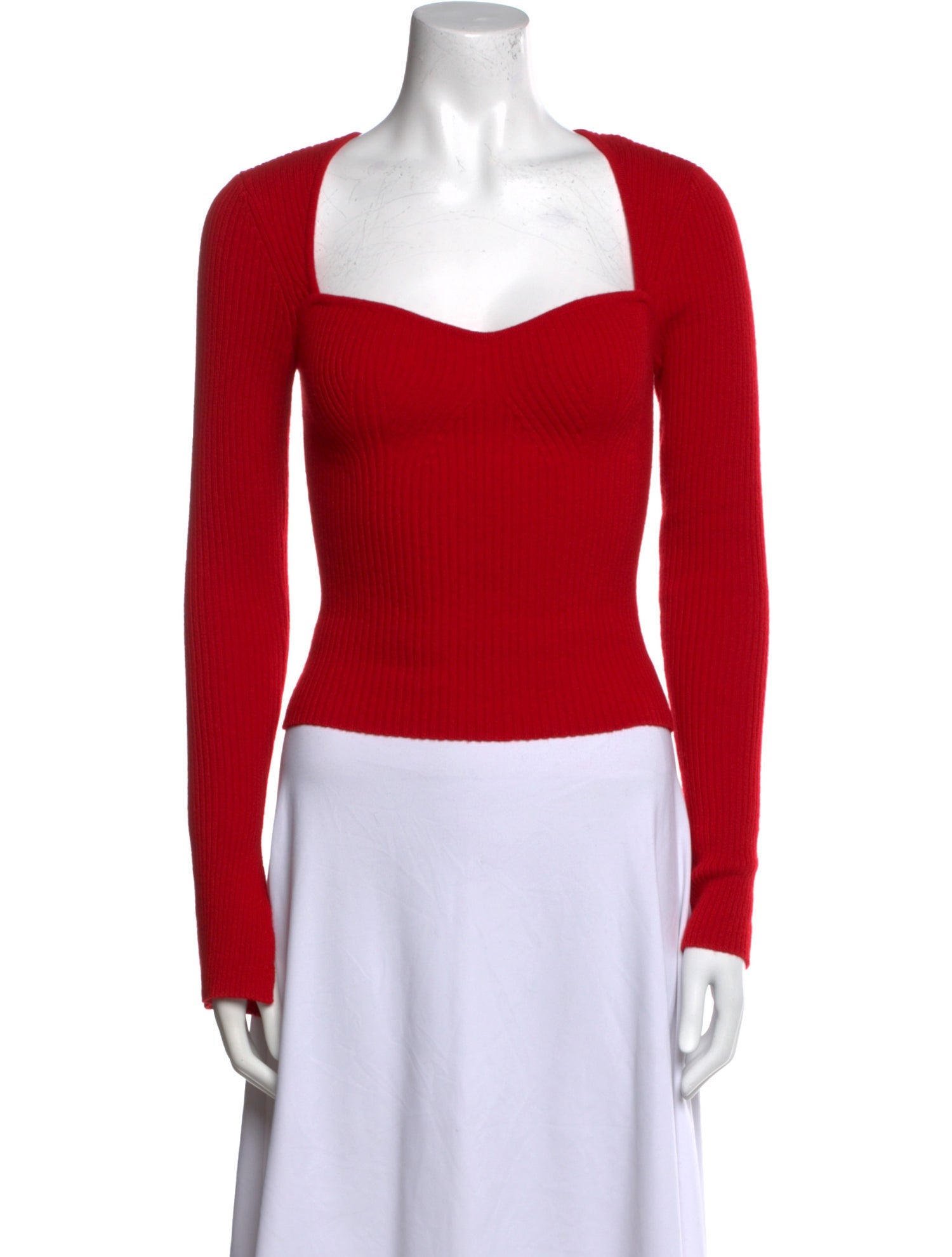 Reformation Cashmere Square Neckline Crop Top