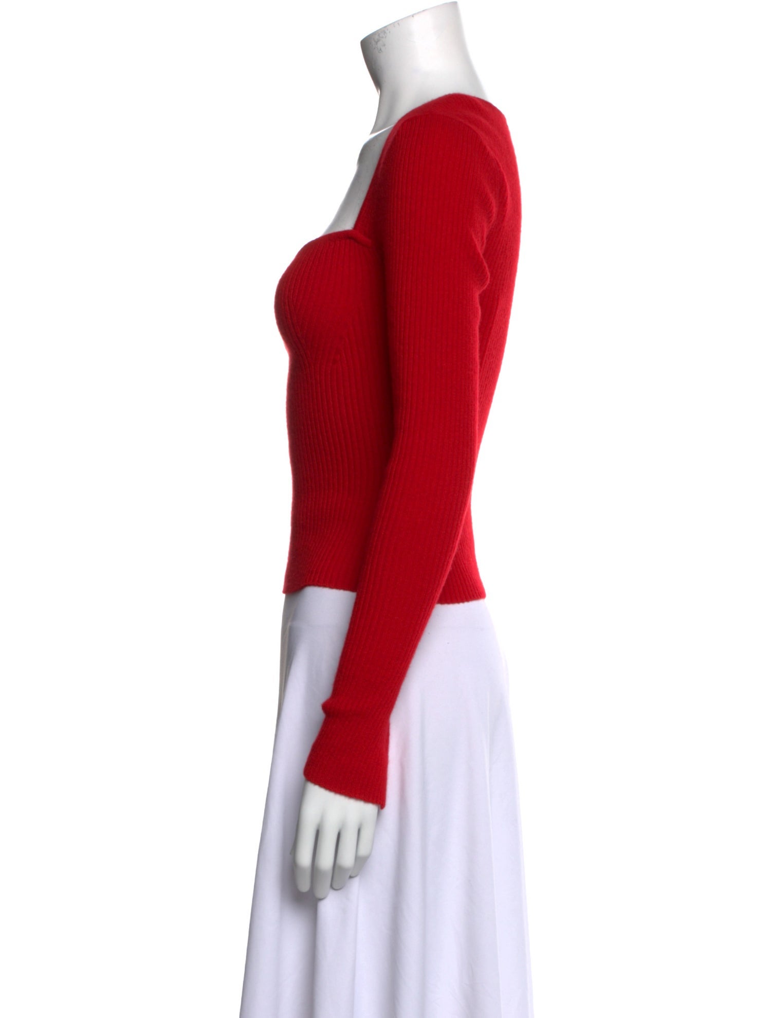 Reformation Cashmere Square Neckline Crop Top