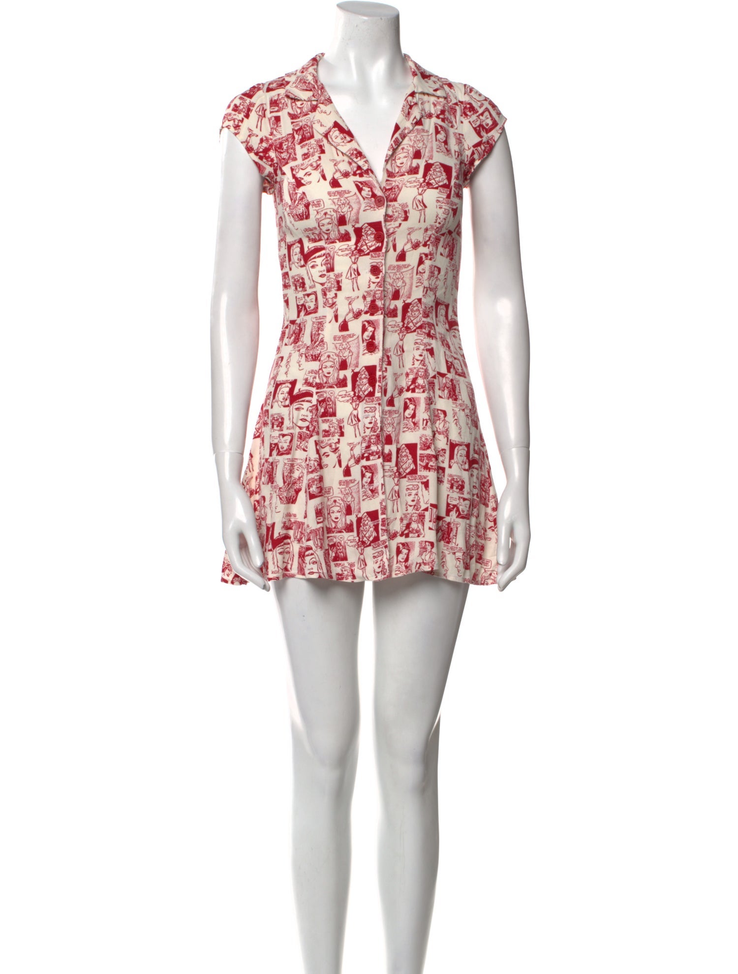 Reformation Printed Mini Dress