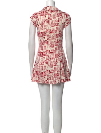 Reformation Printed Mini Dress