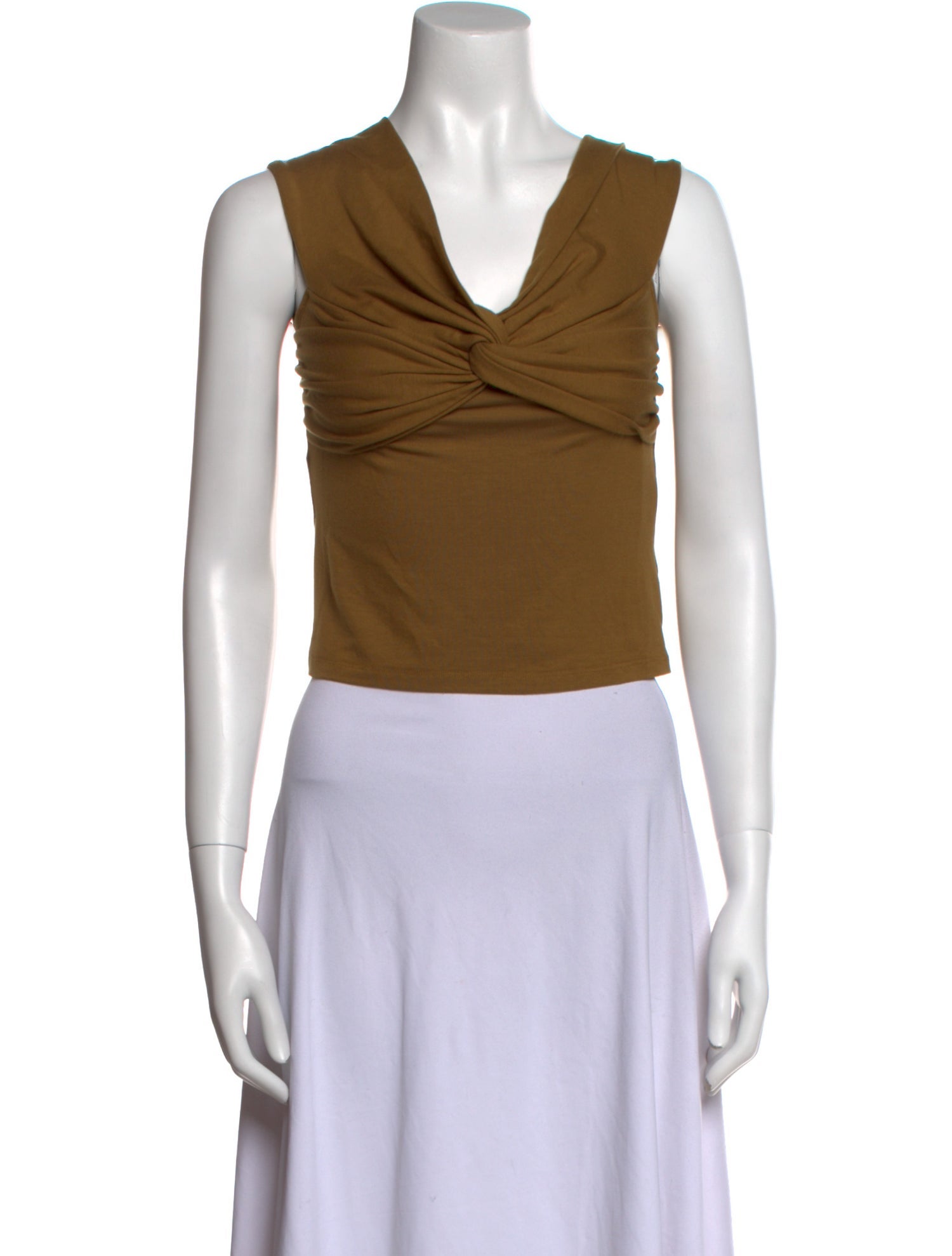 Reformation Cowl Neck Sleeveless Crop Top