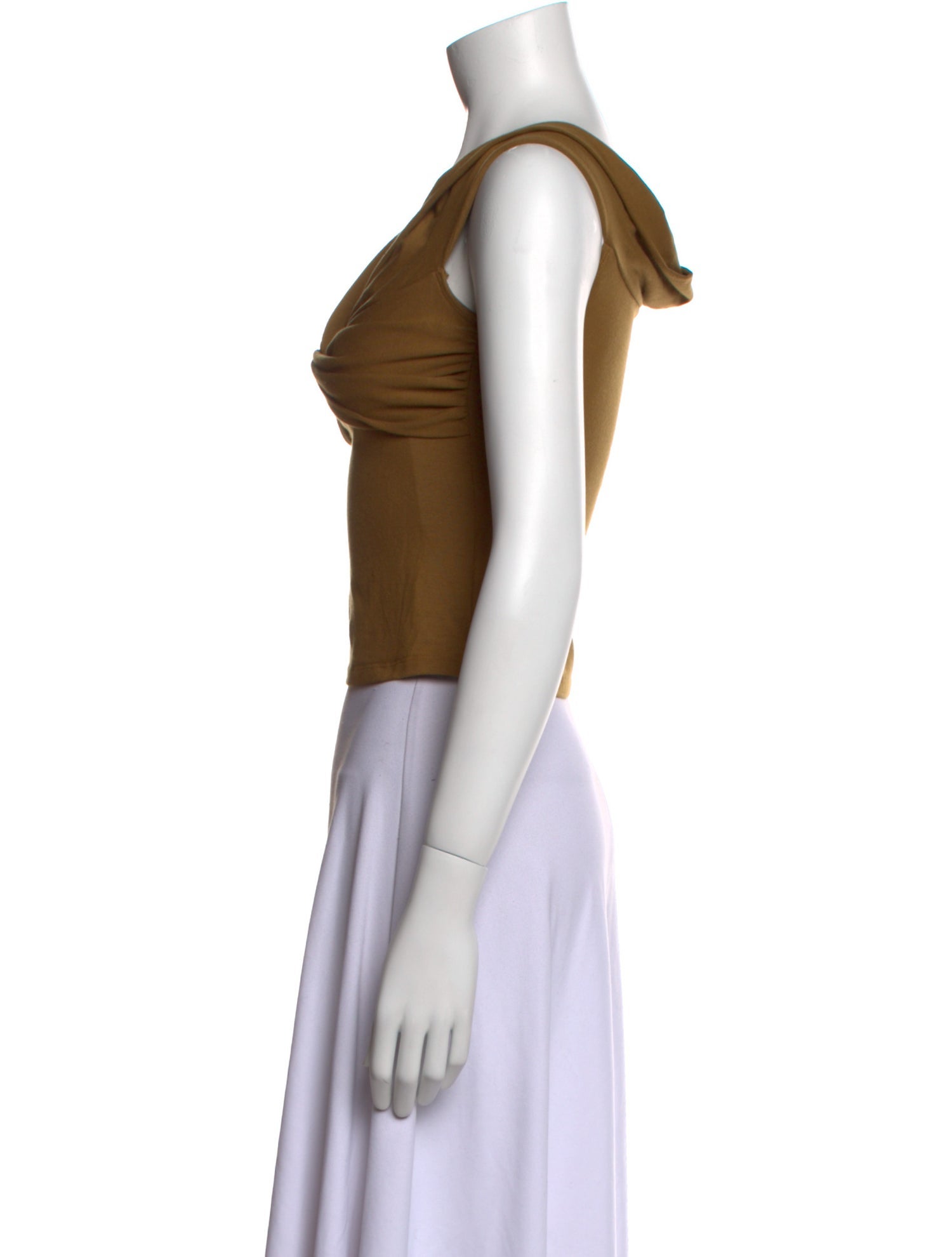 Reformation Cowl Neck Sleeveless Crop Top