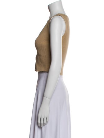 Reformation V-Neck Sleeveless Crop Top