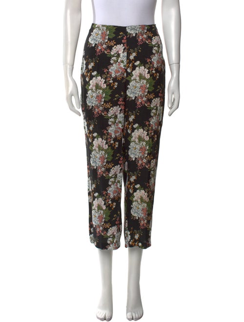 Reformation Floral Print Straight Leg Pants